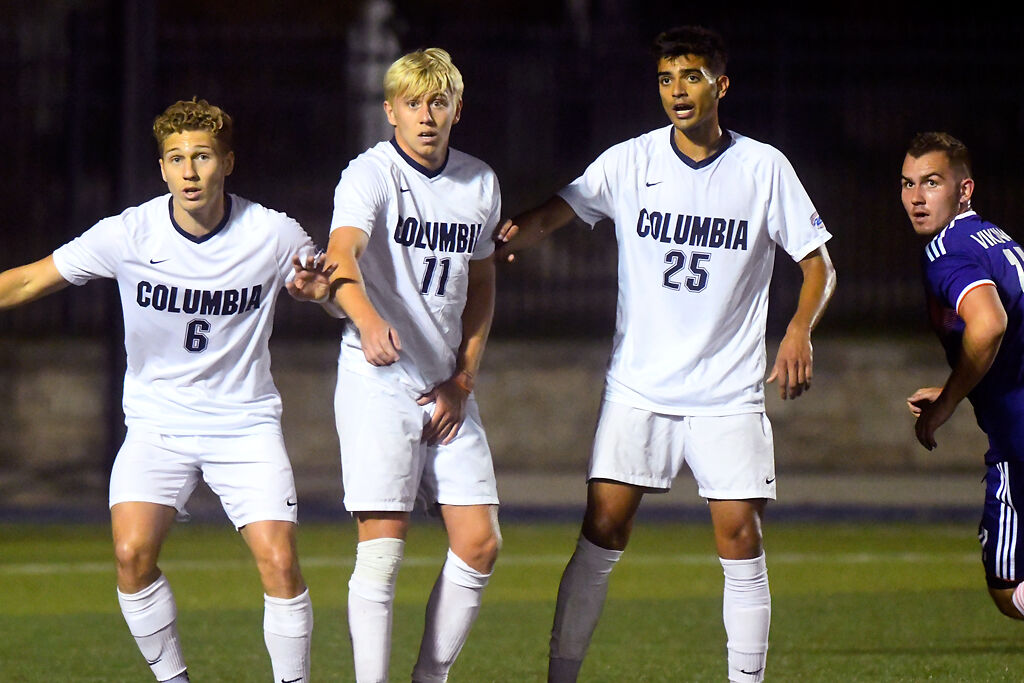 senior Charles Norman, sophomore Nathan Durdle and freshman Matheus Albuquerque